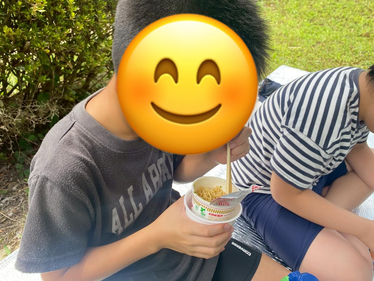 今日は待ちに待った初めての川遊び🌊👟✨