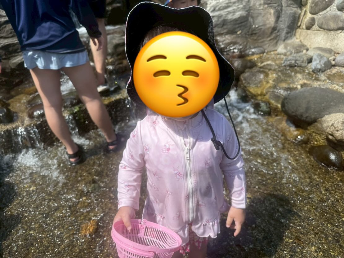 今回のお出かけは、子どもたちにとって初めての川遊び!