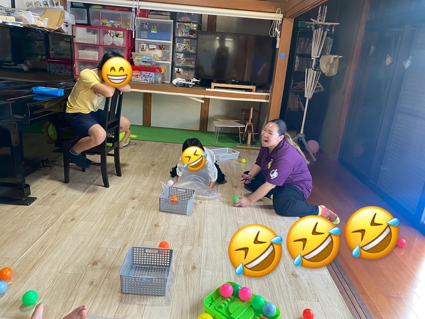 えがおのつぼみの初めての夏休みが始まり、約10日が経ちました...